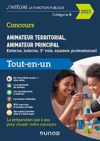 Concours Animateur territorial, animateur principal - 2023, Externe, interne, 3e voie et examen professionnel