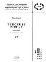 Berceuse Pieuse, Violon Et Piano - Collection Rougeron