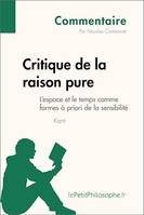 Critique de la raison pure de Kant - L'espace et le temps comme formes à priori de la sensibilité (Commentaire), Comprendre la philosophie avec lePetitPhilosophe.fr