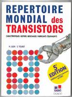 Répertoire mondial des transistors - Caractéristiques - Boitiers - Brochages - Fabricants - Equivalents, toutes les caractériques pour identifier, sélectionner et substituer