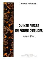 Pièces en forme d'études (15)