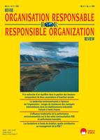 LE LEADERSHIP ENVIRONNEMENTAL A L'EPREUVE DE L'ORGANISATION-ROR 2-2019, REVUE DE L'ORGANISATION RESPONSABLE VOL 14 N°2-2019