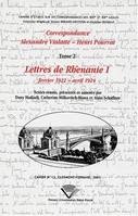 Correspondance Alexandre Vialatte-Henri Pourrat., T. 2, Lettres de Rhénanie I, Correspondance Alexandre Vialatte - Henri Pourrat, 1916-1959, Tome II : Lettres de Rhénanie I, février 1922-avril 1924