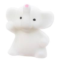 Mini squishy elephant blanc