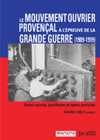 Le mouvement ouvrier provençal à l'épreuve de la Grande guerre, Union sacrée, pacifisme et luttes sociales, 1909-1919