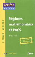 Régimes matrimoniaux et pacs