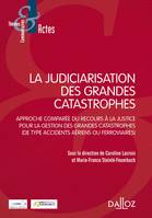 La judiciarisation des grandes catastrophes - 1re ed., Approche comparée du recours à la justice pour la gestion des grandes catastrophes ( de type...