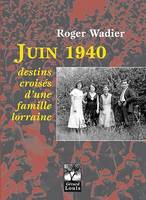 Juin 1940 destins croisés d'une famille lorraine, destins croisés d'une famille lorraine