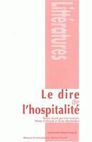 Le dire de l'hospitalité