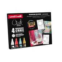 Coffret chalk 4 pièces rouge et vert