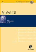 Les Quatre Saisons, op. 8. RV 269, 315, 293, 297. violin, strings and basso continuo. Partition d'étude.