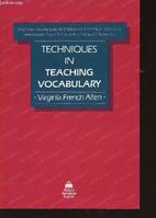 Techniques in teaching vocabulary