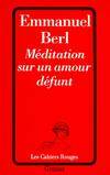 Méditation sur un amour défunt