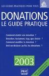 Donations : Le guide pratique 2003