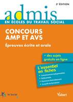 Concours AMP et AVS - Écrit et oral - Admis - L'essentiel en fiches, Aide médico-psychologique et Auxiliaire de vie sociale