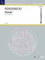 Prelude, for solo clarinet in Bb. clarinet.