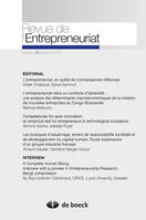 REVUE DE L'ENTREPRENEURIAT 2013/3 VOLUME 12