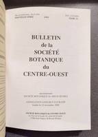 Bulletin de la société botanique du Centre-ouest, Tome 25 - 1994