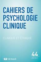 CAHIERS DE PSYCHOLOGIE CLINIQUE 2015/1 N.44