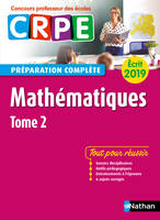 Mathématiques - Tome 2 - Ecrit 2019 - Préparation complète - CRPE, Format : ePub 3