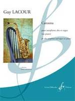 Canzona, Pour saxophone alto et orgue (ou piano)