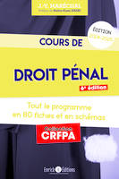 Cours de droit pénal 2024-2025, Tout le programme en 80 fiches et en schémas