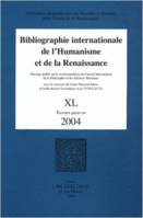 Bibliographie Internationale de l'Humanisme et de la Renaissance, Tome 40, Travaux parus en 2004