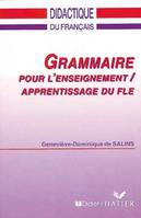 Grammaire pour l'enseignement/apprentissage du FLE - Livre, Livre