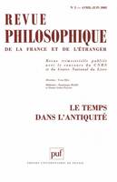 Revue philosophique 2002, t. 127 (2), Le temps dans l'Antiquité