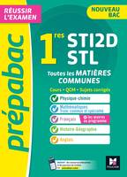 Prépabac 1re STI2D/STL - Toutes les matières communes - Cours et entraînement contrôle continu 2024