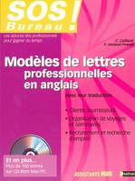 MODELES DE LETTRES PRO ANGLAIS SOS BUREAU + CD ROM 2004