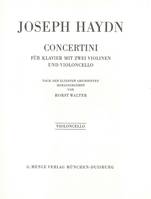 Concertini For Piano, für Klavier (Cembalo) mit zwei Violinen und Violoncello