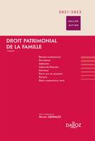 Droit patrimonial de la famille 2021/2022 - 7e ed.