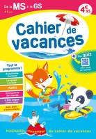 Cahier de vacances 2024, de la MS vers la GS 4-5 ans, Magnard, l’inventeur du cahier de vacances