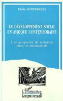 Le développement sociale Afrique contemporaine, Une perspective inter et intra-sociale