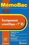 Enseignement scientifique 1ère ES