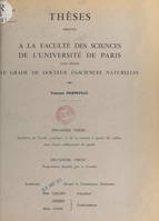 Synthèse de l'acide cystéique et de la taurine à partir du sulfate dans l'œuf embryonné de poule, Suivi de Proposition donnée par la Faculté : activation biologique du sulfate et son transfert