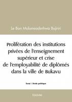 Prolifération des institutions privées de l’enseignement supérieur et crise de l’employabilité de diplômés dans la ville de bukavu