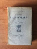 LE VOYAGE DE SHAKESPEARE roman d'histoire et d'aventures