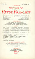 La Nouvelle Nouvelle Revue Française N' 6 (Juin 1953)