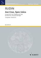 Ave Crux, Spes Unica, op. 67. mixed choir, percussion and organ. Partition de chœur.