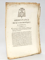 Ordonnance de M. l'Archevêque de Bordeaux. [ Autorisation de la tenue des Assemblées cantonales dans les Eglises du Diocèse, suivi de la liste des églises désignées ]