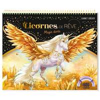 Licornes de rêve - Carnet créatif - Magie dorée