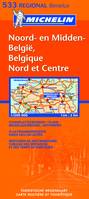 Régional Benelux, 13800, CARTE ROUTIERE NOORD-EN MIDDEN-BELGIE / BELGIQUE NORD ET CENTRE