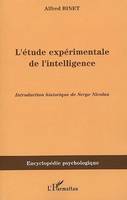 L'étude expérimentale de l'intelligence