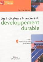 Indicateurs financiers du développement durable, Coût - Tableaux de bord - Rentabilité