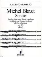 Sonata No. 1 G major, op. 2/1. flute and basso continuo.