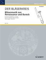 Bläsermusik aus Renaissance und Barock, 4-5 trombones. Partition et parties.