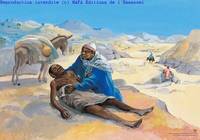 Le Bon Samaritain  (Lc 10,25), Poster Vie de Jésus Mafa
