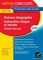 Epreuve écrite Histoire-Géographie, Instruction civique et morale, Histoire des arts Concours 2013, Concours Professeur des Ecoles